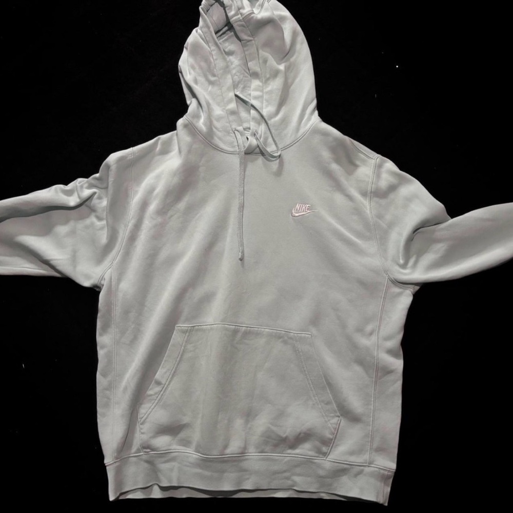 Nike baby blue Casual Hoodie